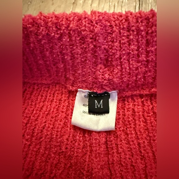 Zesica Textured Knit Set Hot Pink Shorts Sleeveless Top M - Picture 9 of 13